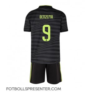 Real Madrid Karim Benzema #9 Tredje tröja Barn 2022-23 Kortärmad (+ korta byxor)
